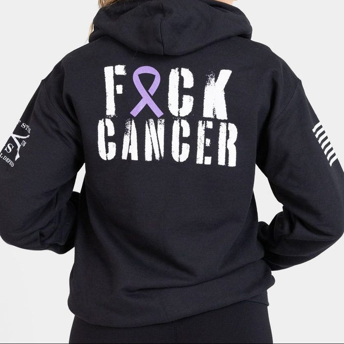 F*ck Cancer Full-Zip Hoodie - Black