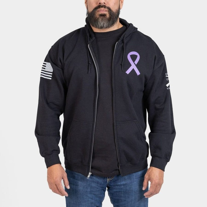 F*ck Cancer Full-Zip Hoodie - Black