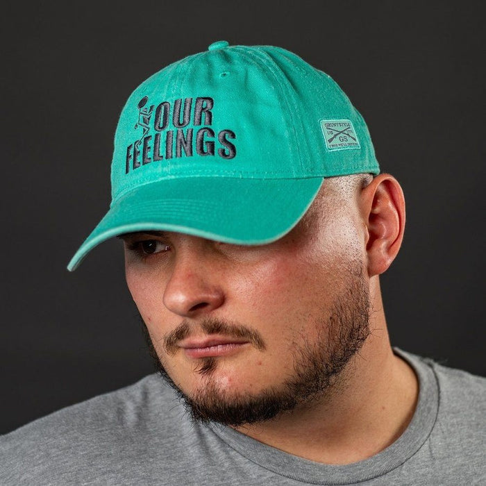 Grunt Style F*ck Your Feelings Dad Hat - Aqua