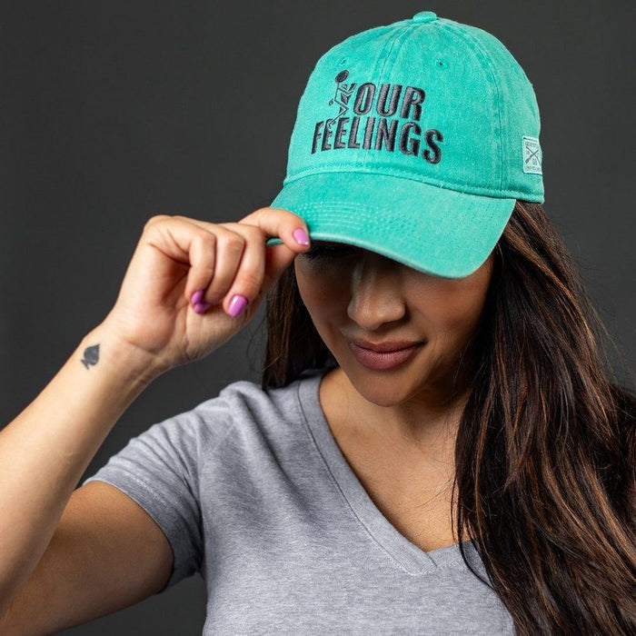 Grunt Style F*ck Your Feelings Dad Hat - Aqua