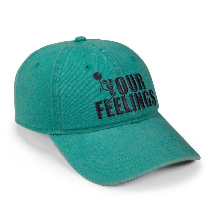 Grunt Style F*ck Your Feelings Dad Hat - Aqua