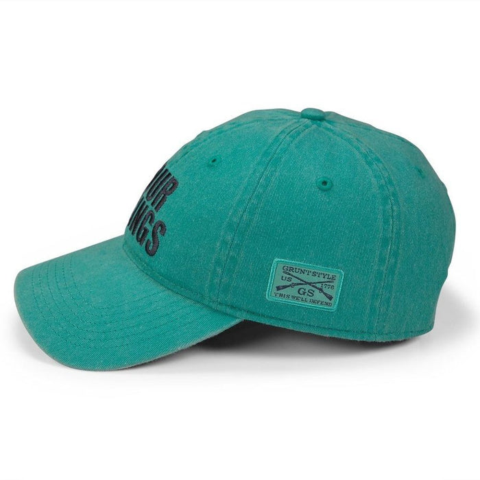Grunt Style F*ck Your Feelings Dad Hat - Aqua