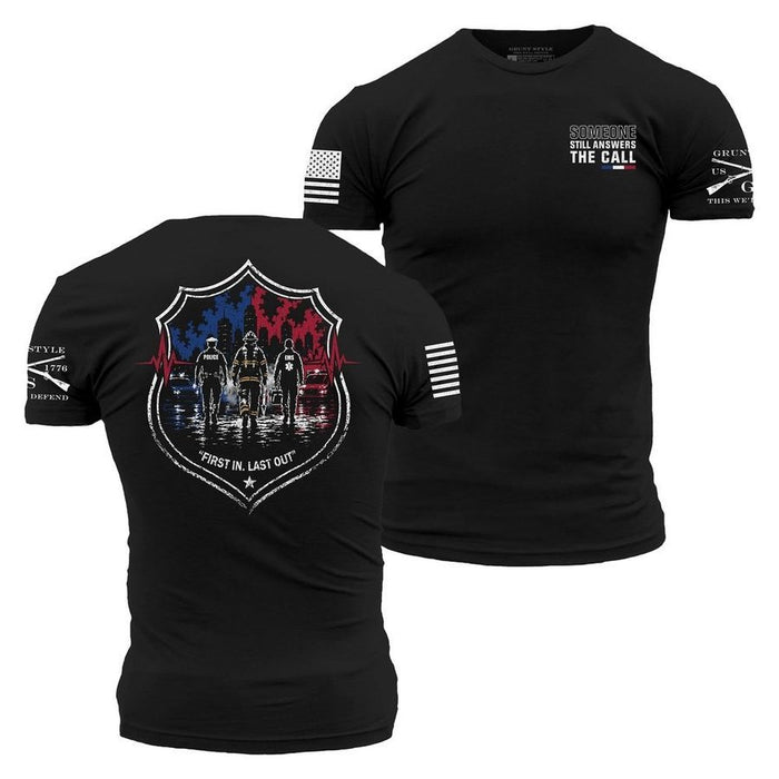 First In, Last Out T-Shirt - Black
