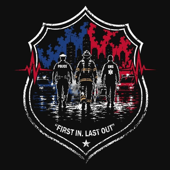 First In, Last Out T-Shirt - Black