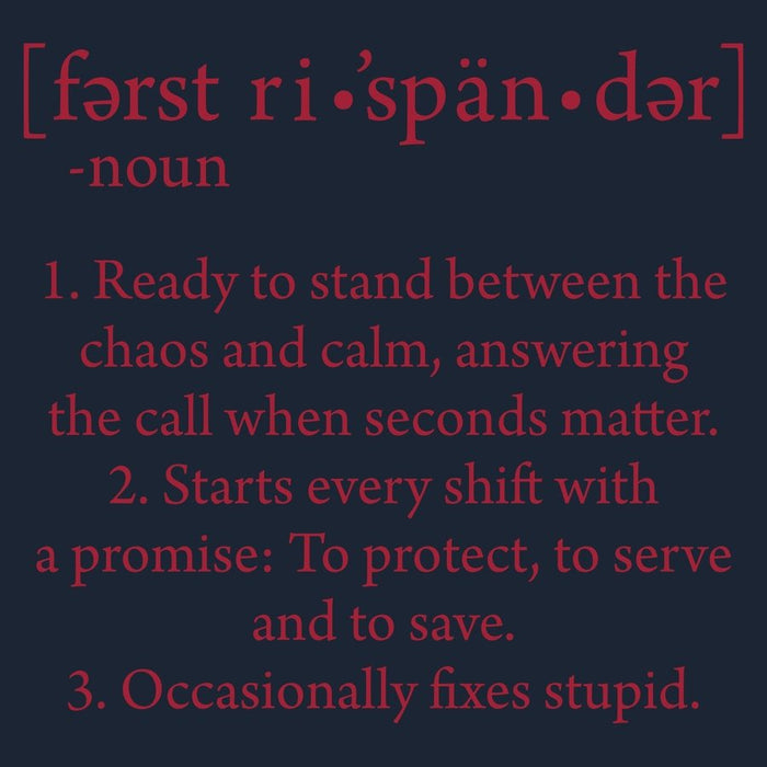 First Responder Defined - Midnight Navy
