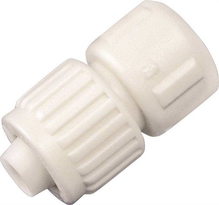 White Flair-It 1/2 Inch PEX x FPT Adapter 16841 RV Plumbing Fitting - Angled View | United RV Parts