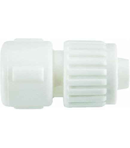 White Flair-It 1/2 Inch PEX to FPT Non-Swivel Adapter 16841 RV Plumbing Fitting - Front View | United RV Parts