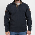 Grunt Style Fleece Henley - Black