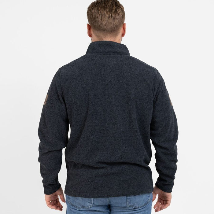 Grunt Style Fleece Henley - Black