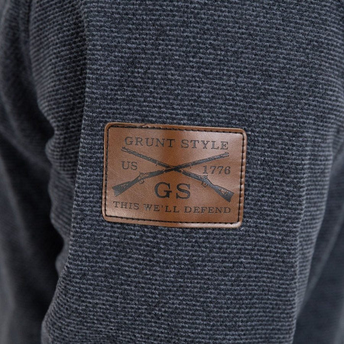 Grunt Style Fleece Henley - Black