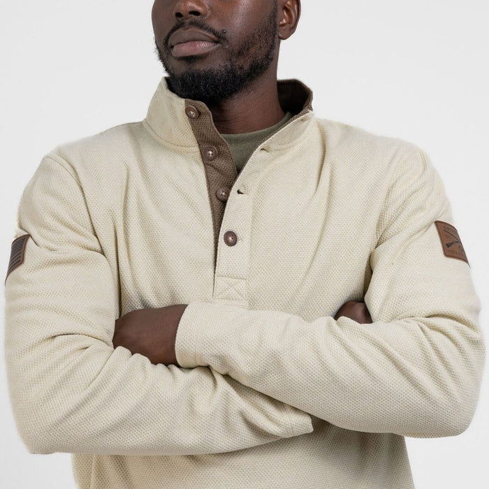 Grunt Style Fleece Henley - Sand