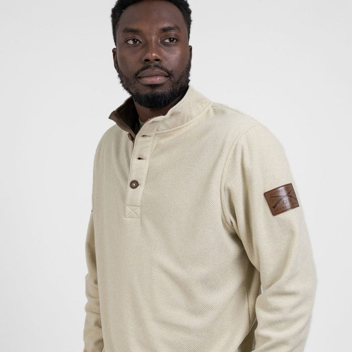 Grunt Style Fleece Henley - Sand