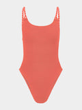For La Samanna, A Belmond Hotel Camille Swim - Metallic Coral