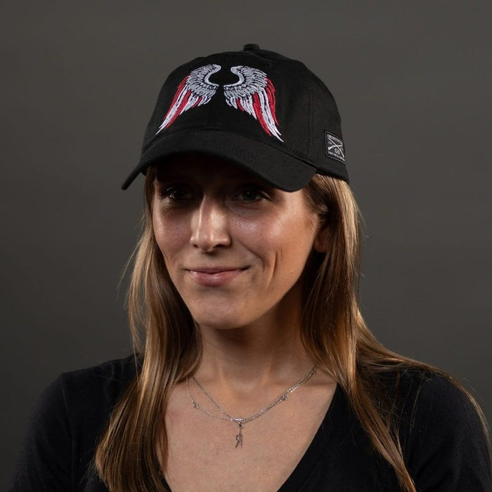 Grunt Style Freedom Angel Dad Hat - Black