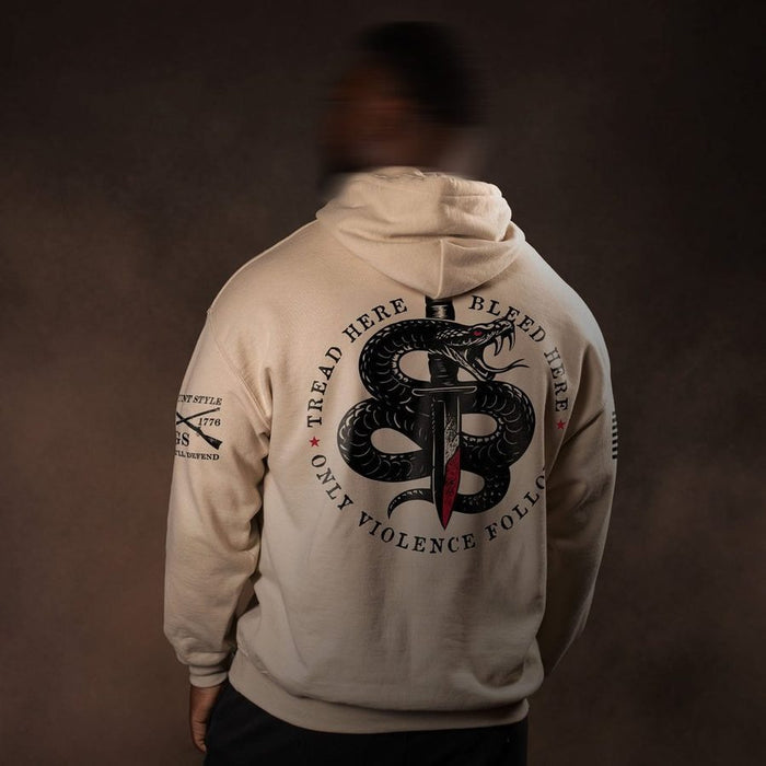 Freedom Is Violent Hoodie - Sand