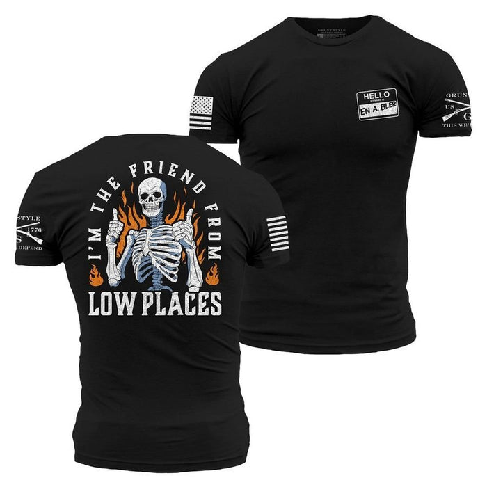 Friend From Low Places T-Shirt - Black