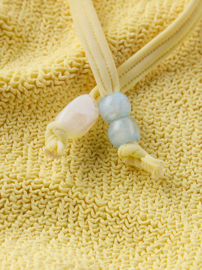 Gina Beaded Bikini - Butter