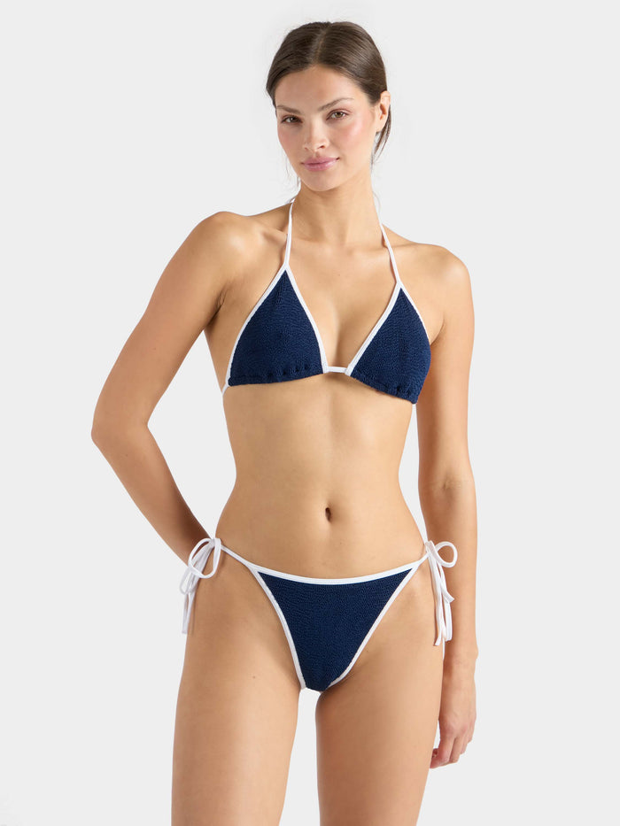 Gina Bikini Contrast - Navy/White