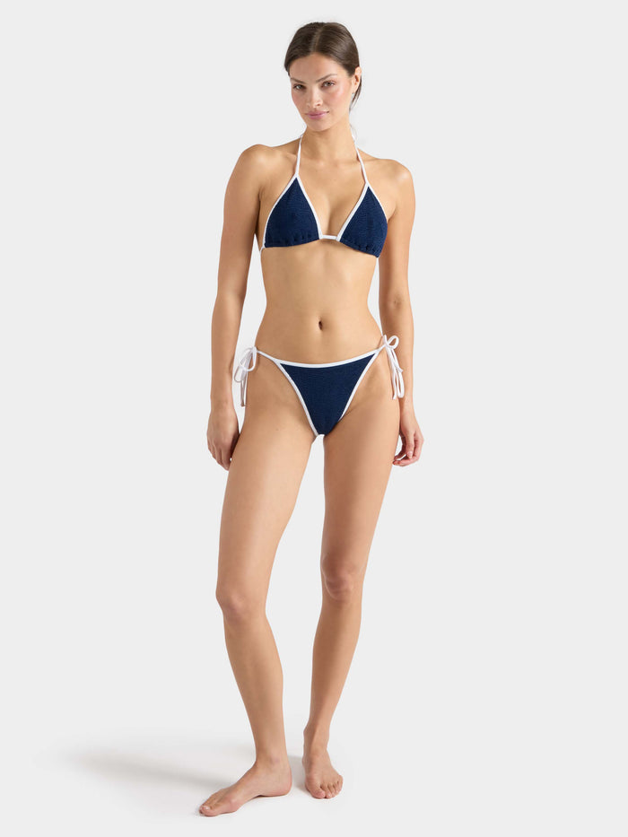 Gina Bikini Contrast - Navy/White