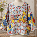 Giraffe Garden Party Quilted Top