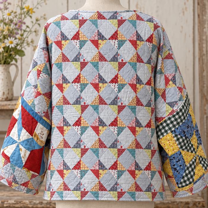 Giraffe Garden Party Quilted Top