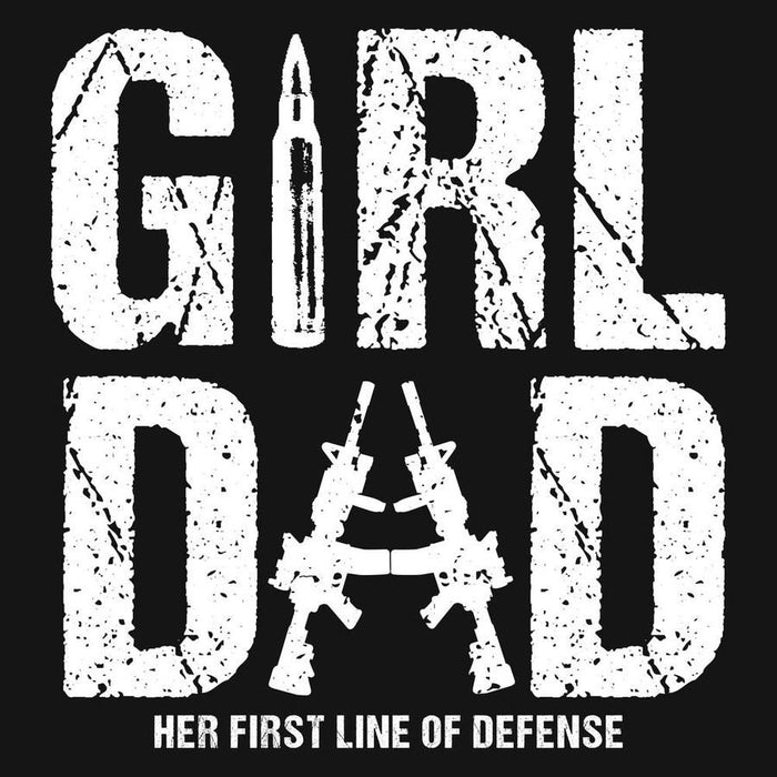 Grunt Style Girl Dad Hoodie - Black artwork