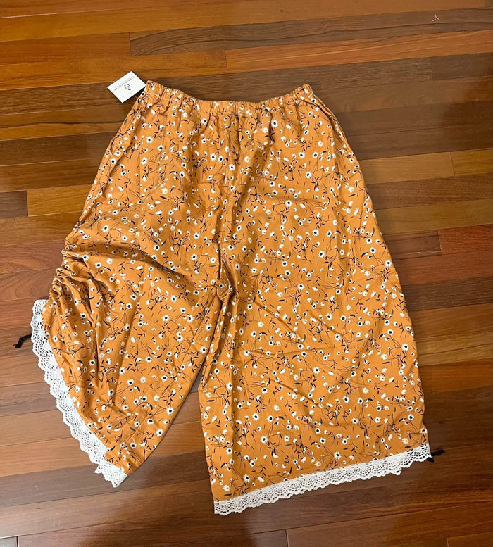 Golden Daisy Lace-Trim Bloomers