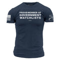 Grunt Style Government Watchlists T-Shirt - Midnight Navy T-Shirt