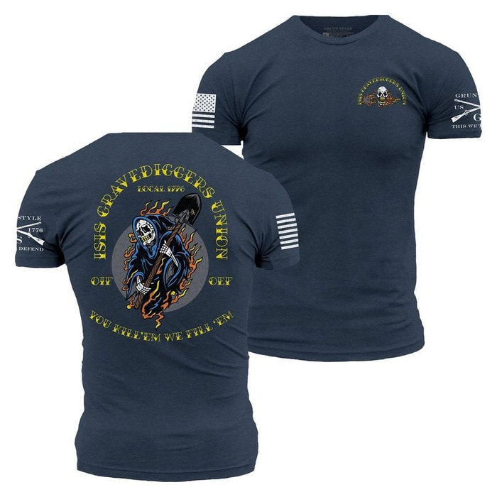 Grunt Style Gravediggers Union T-Shirt - Midnight Navy T-Shirt