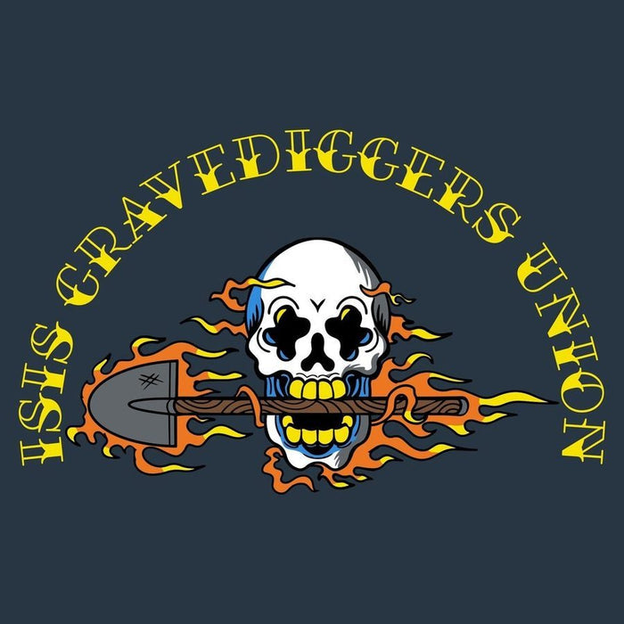 Grunt Style Gravediggers Union T-Shirt - Midnight Navy artwork