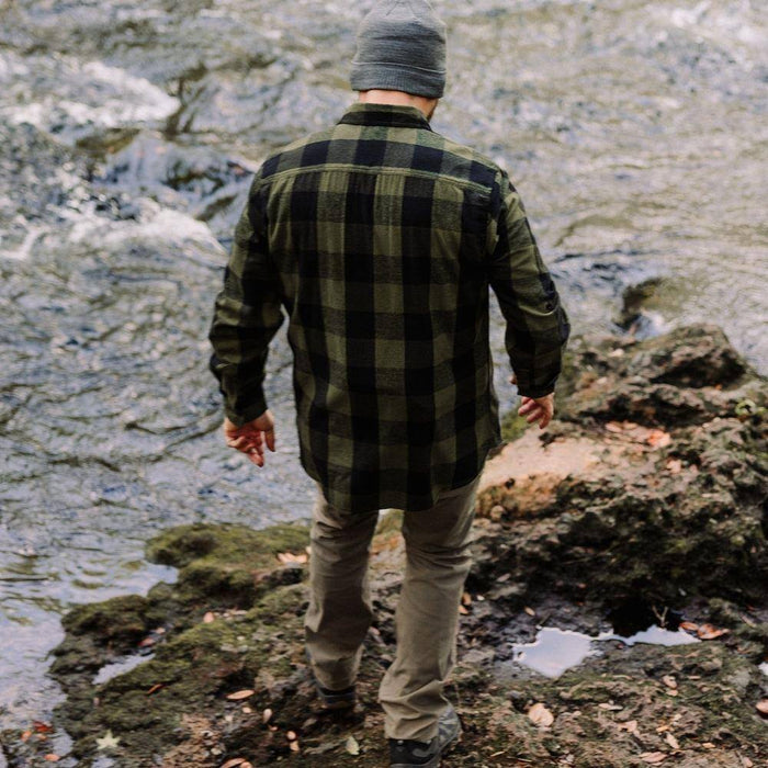 Grunt Style Men's GS Plaid Flannel - Green