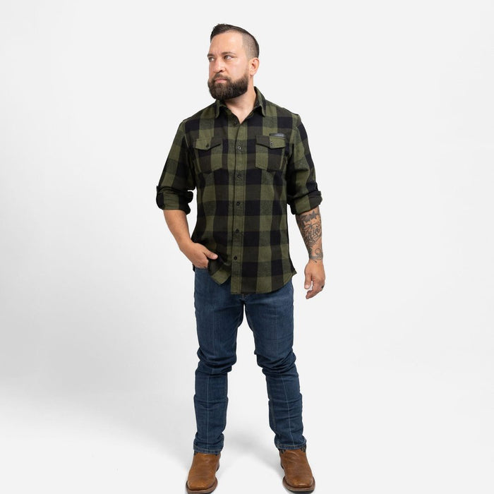 Grunt Style Men's GS Plaid Flannel - Green