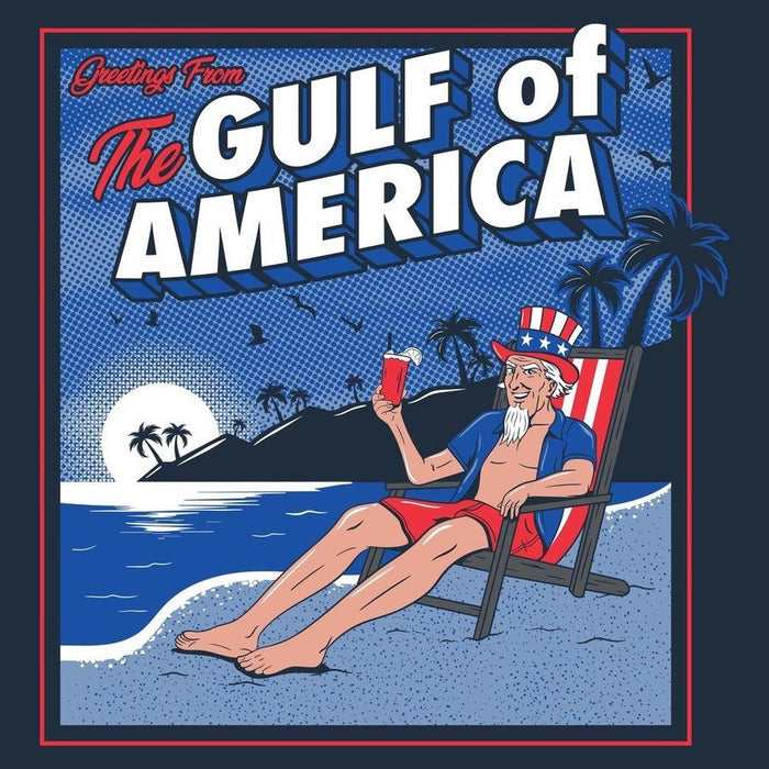 Grunt Style Greetings From The Gulf Of America T-Shirt - Midnight Navy-artwork