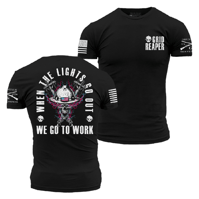 Grid Reaper T-Shirt - Black