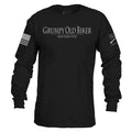 Grunt Style Grumpy Old Biker Long Sleeve - Black ls tees