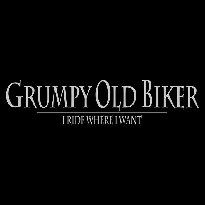 Grunt Style Grumpy Old Biker Long Sleeve - Black artwork
