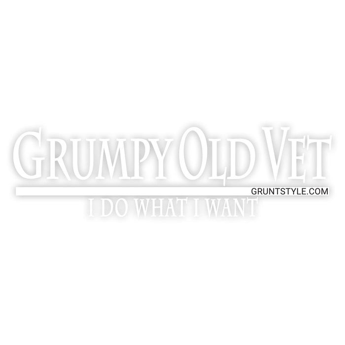Grumpy Old Vet Decal
