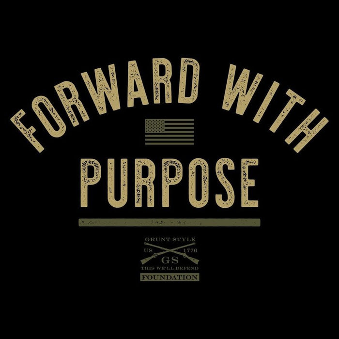 Grunt Style Foundation Forward With Purpose T-Shirt - Black
