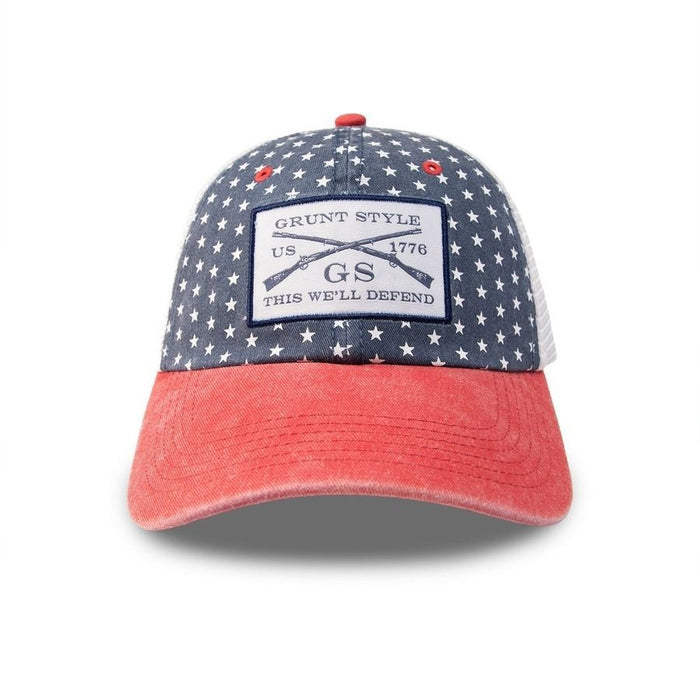 Grunt Style Logo Mesh Hat - Stars