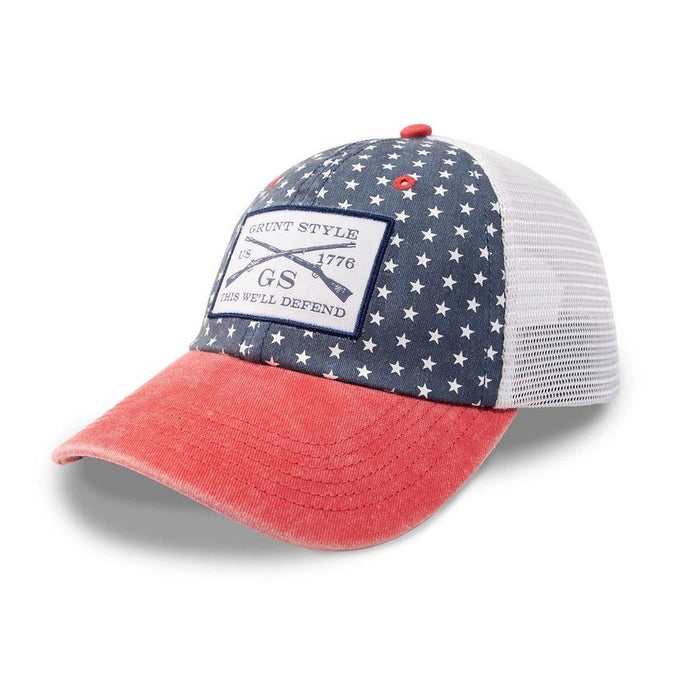 Grunt Style Logo Mesh Hat - Stars