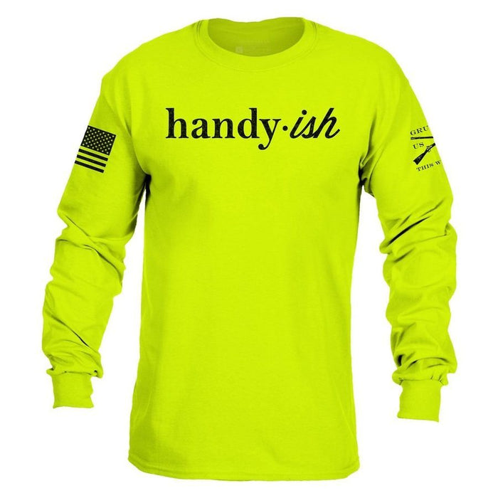 Grunt Style Handy Long Sleeve - Safety Green T-Shirt