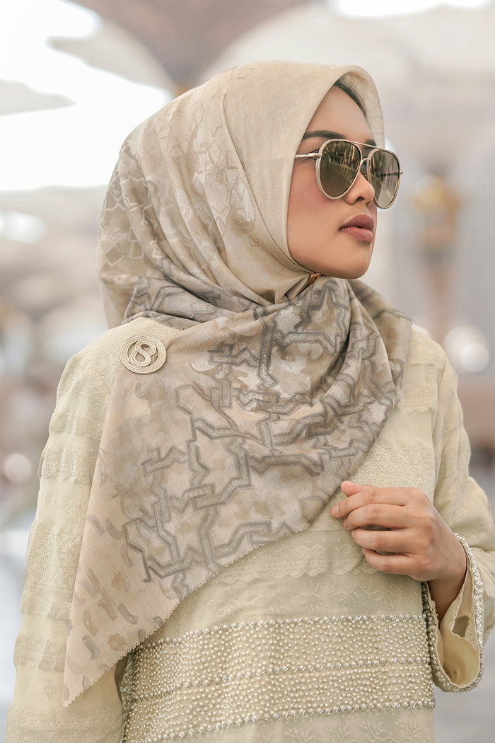 Haramain Series Satin Square - Cornsilk