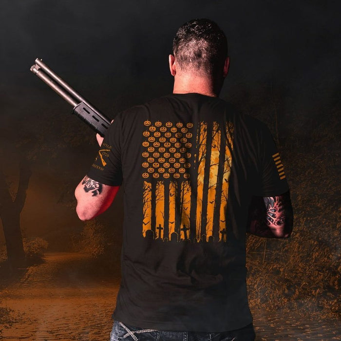 Haunted Flag T-Shirt - Black