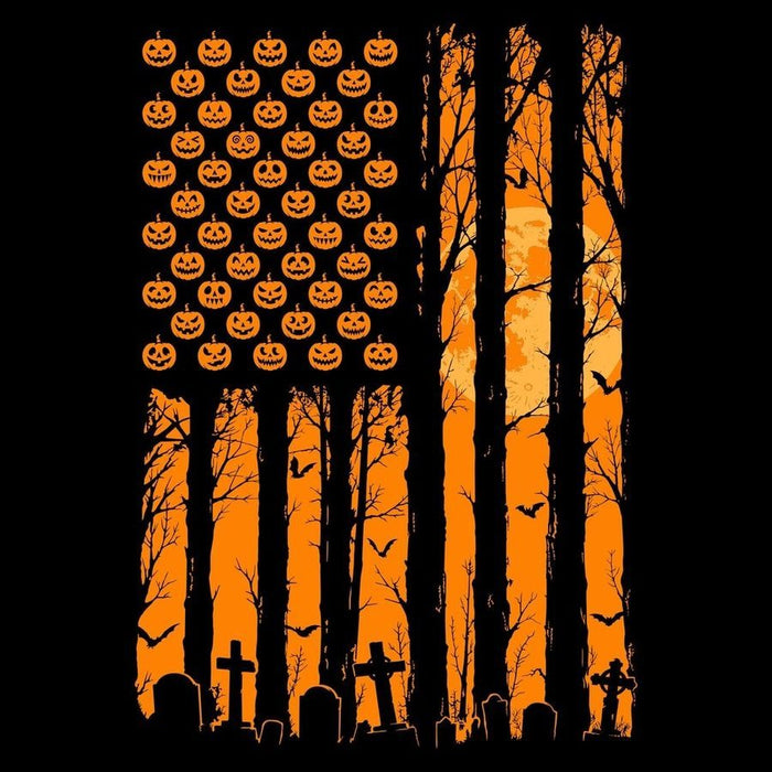 Grunt Style Haunted Flag T-Shirt - Black