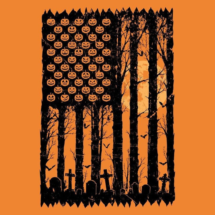 Haunted Flag T-Shirt - Orange