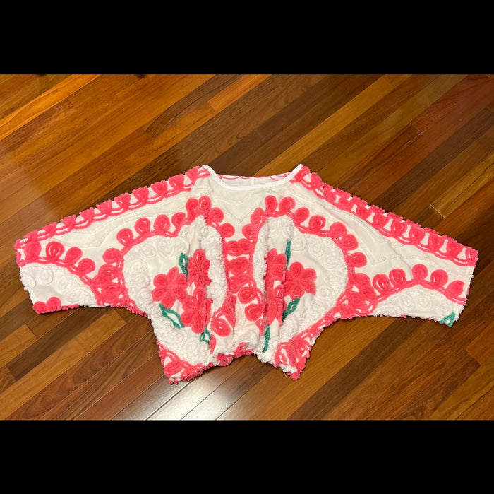 Hearted Chenille Sweater Top