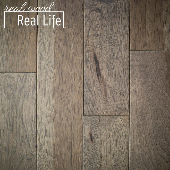 Hickory Iron Gate 3/4 in. T x 3 in. W x Random Length Solid Hardwood Flooring (24 sq. ft. / case)