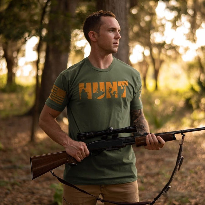 Grunt Style Hunt T-Shirt - Military Green T-Shirt