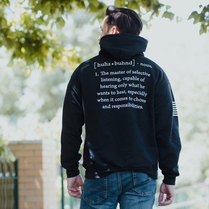 Husband Defined Hoodie - Black Hoodie For Men| Grunt Style