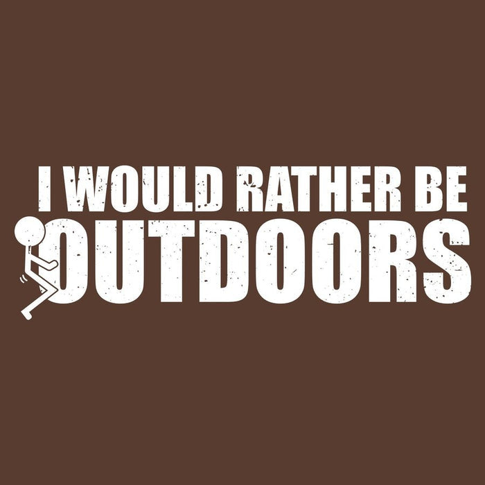 Grunt Style I Would Rather T-Shirt - Heather Brown artwork